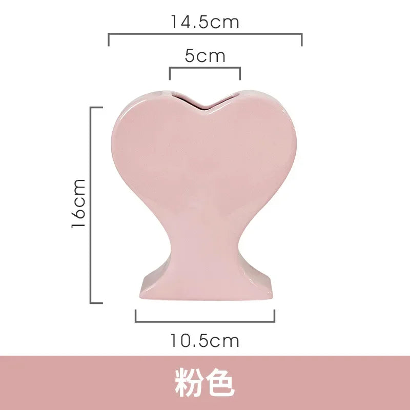 Porcelain Heart Vase