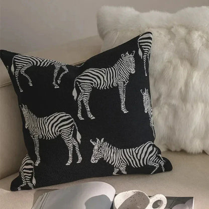 DecorBites™ Geometric Jacquard Cushion Cover | Modern Light Luxury Pillowcase | Decorative Home Accent