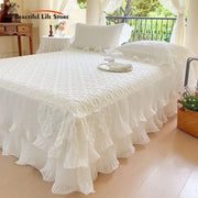 Ice Silk Quilted Bed Skirt