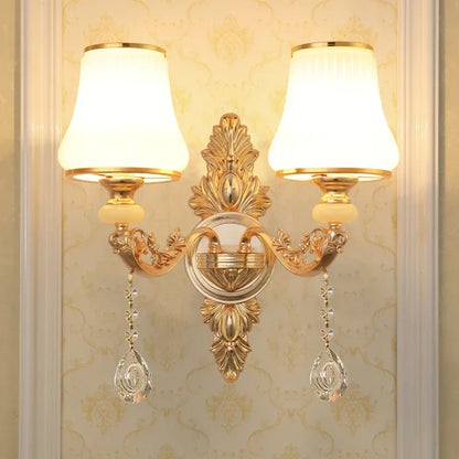 DecorBites™ Crystal Wall Sconce Bedroom Lamp Indoor Modern Lighting Europen Style