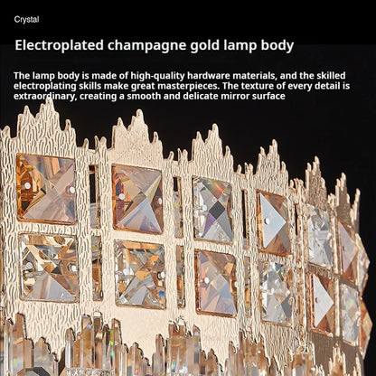 DecorBites™ Crystal Chandelier: Modern Net Red Living Room & Bedroom Luxury Lighting