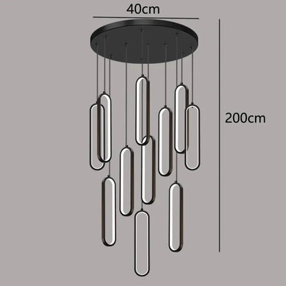 DecorBites™ LED Pendant Chandeliers for Living Room Staircase Indoor Lighting