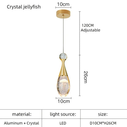 DecorBites™ Crystal LED Chandelier for Dining Room Decor
