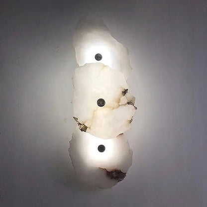 DecorBites™ Brass Marble Wall Lamp: Luxury Sconce for Bedroom Living Dining Room Decor