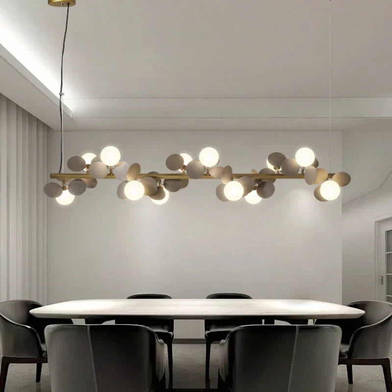 DecorBites™ Gold Metal G9 LED Pendant Chandelier with Acrylic Flower Decor