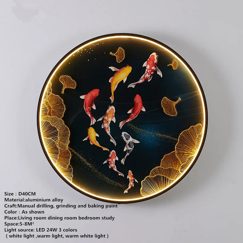 LED Fishes Wall Sconce