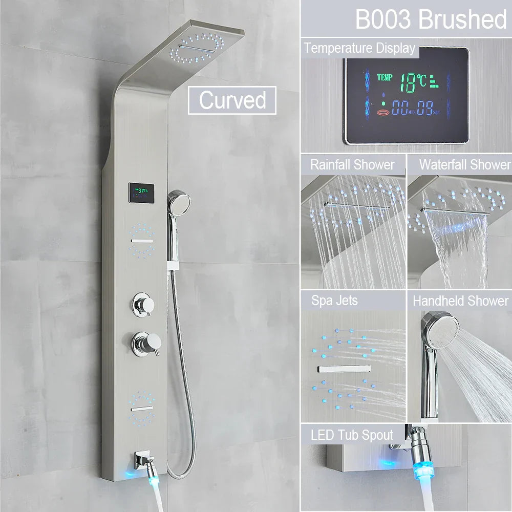 LED Rainfall Shower System