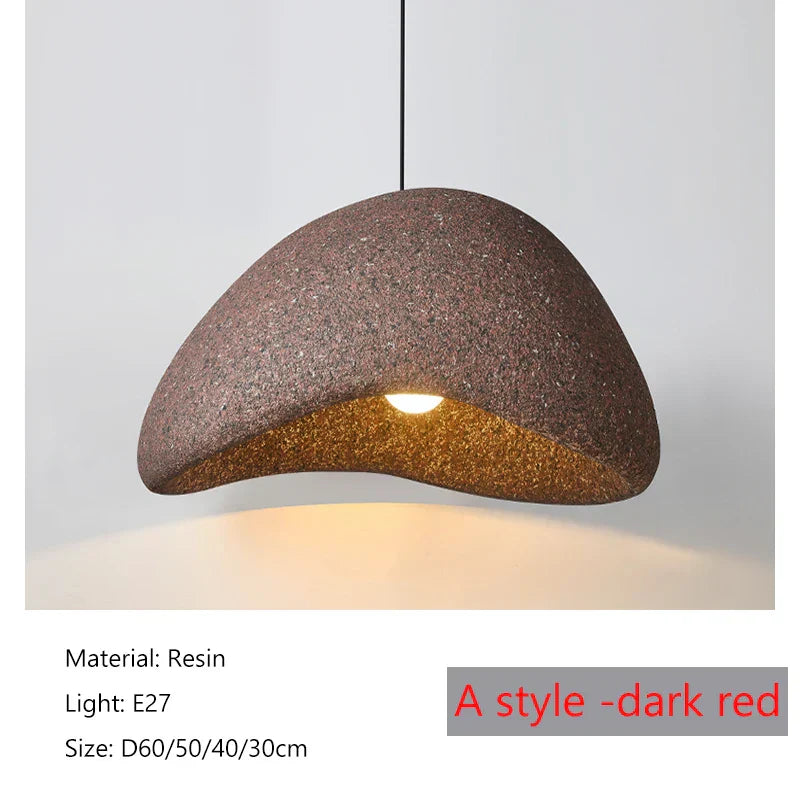 DecorBites™ Japanese Wabi Sabi LED Pendant Lamp Modern Simple Living Room Bedroom Chandelier