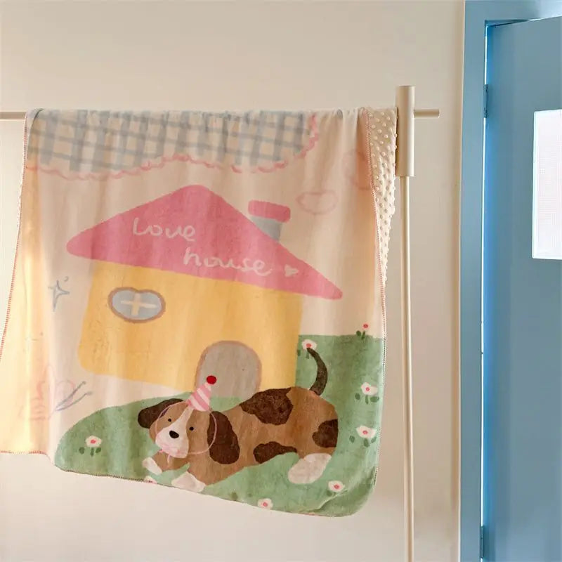 Velvet Cartoon Nap Blanket
