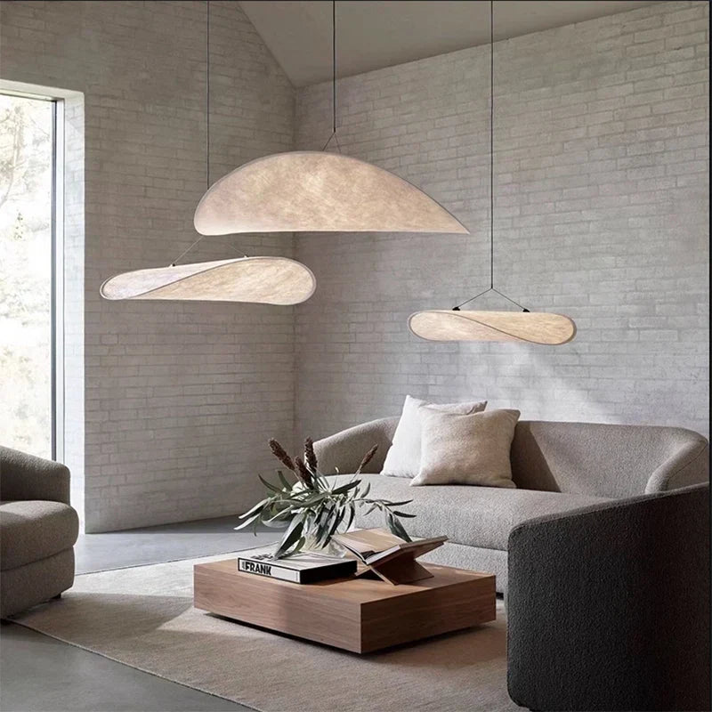 White Wabi Sabi Chandelier D100cm Zen Design