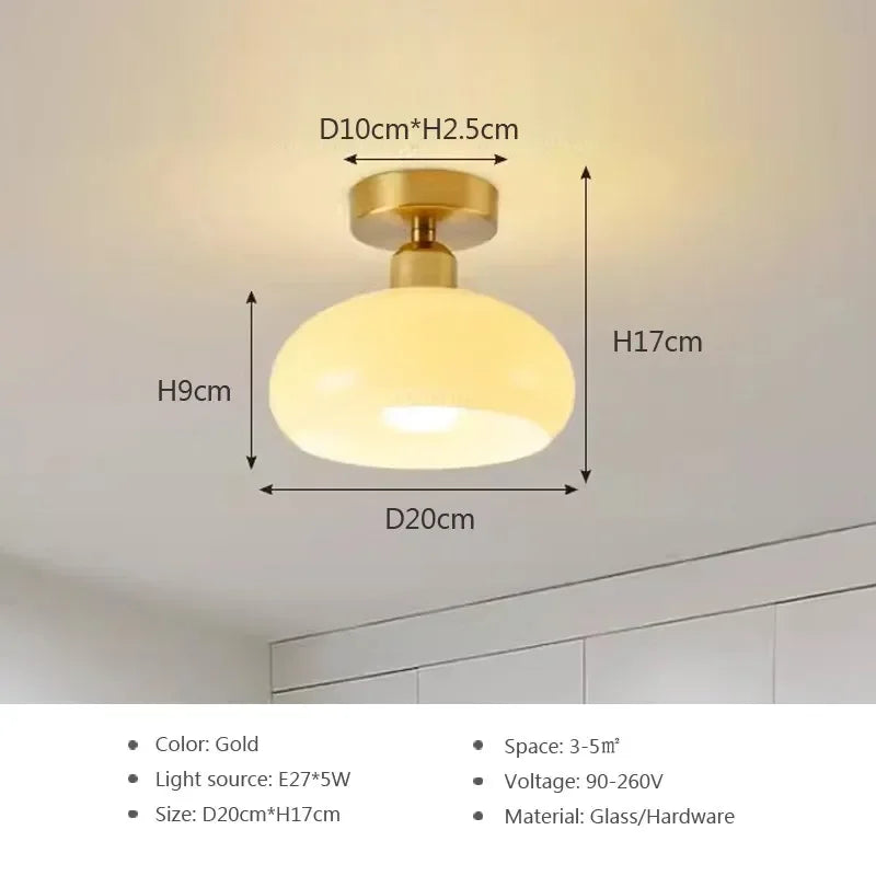 Gold LED Tricolor Ceiling Fixture For Hotels