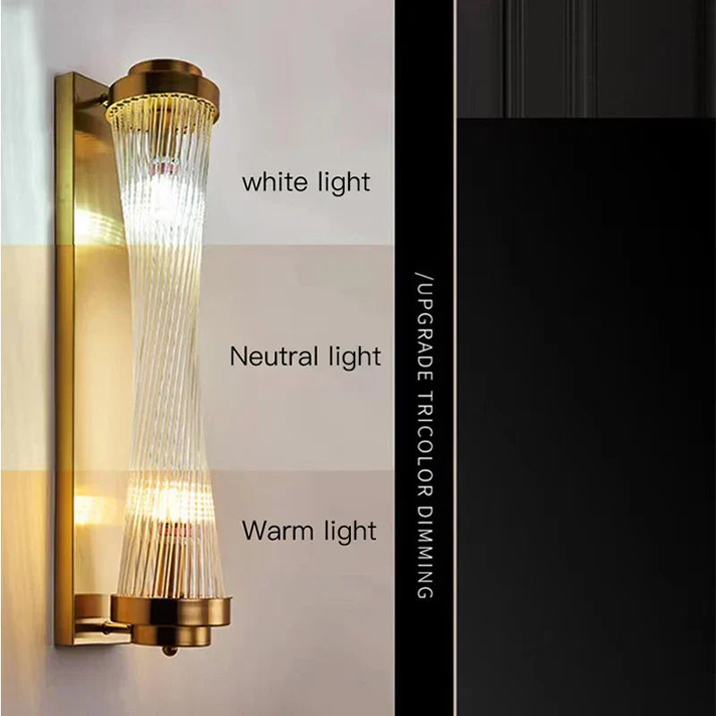 DecorBites™ Crystal LED Wall Lamp Modern Indoor Lighting for Bedroom Living Room Corridor Entryway