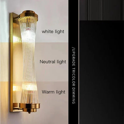 DecorBites™ Crystal LED Wall Lamp Modern Indoor Lighting for Bedroom Living Room Corridor Entryway