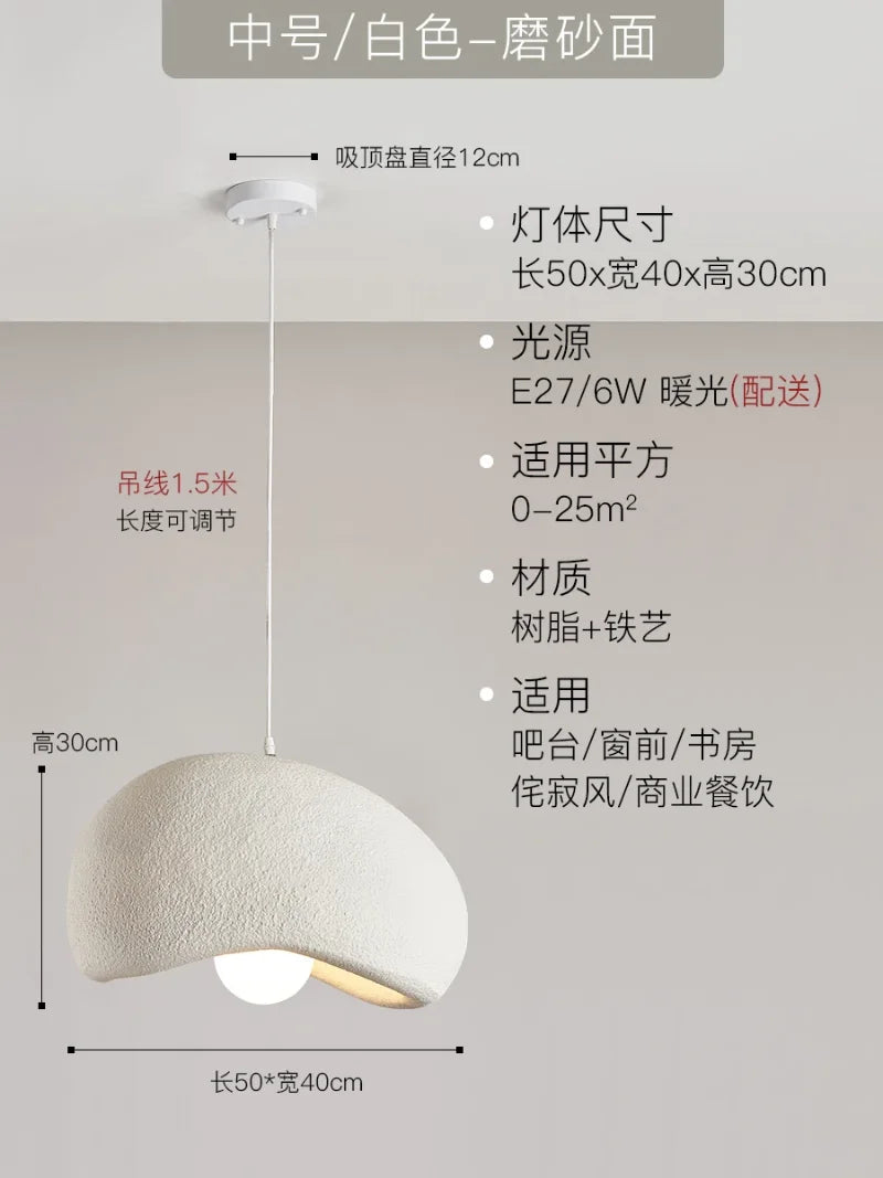 Resin Japanese Pendant Light