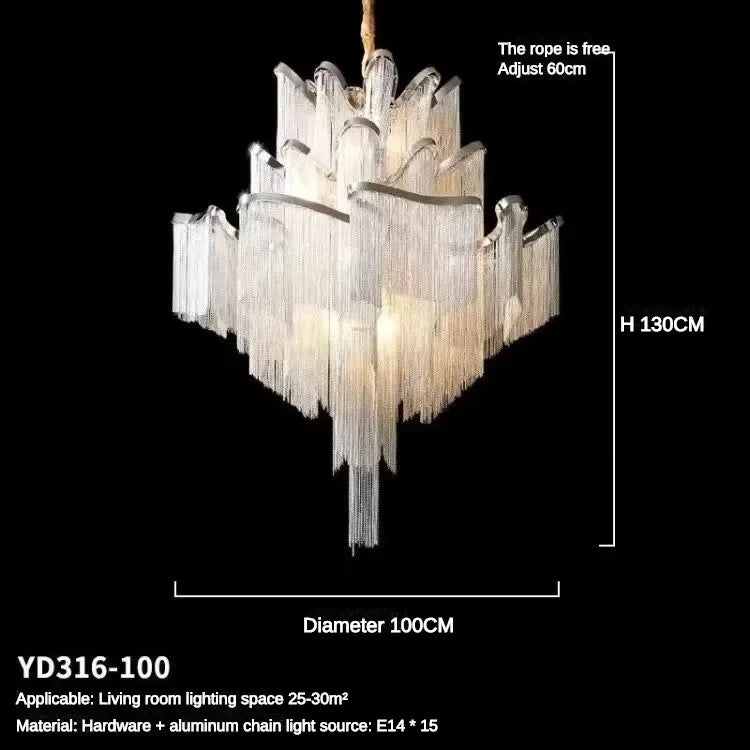 Flower Tassel Ceiling Light