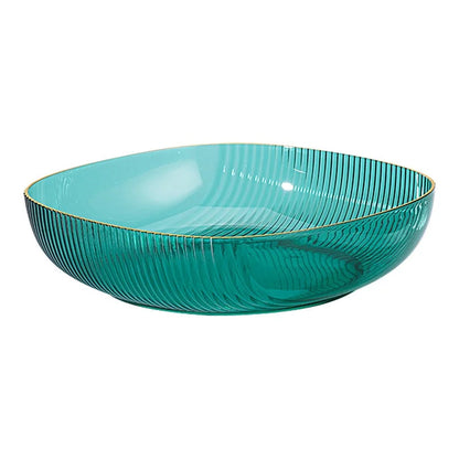 DecorBites™ Crystal Fruit Plate: Multipurpose Snack & Candy Storage Tray
