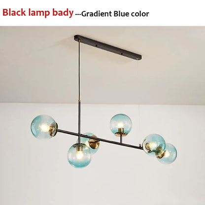DecorBites™ Glass Ball LED Pendant Light Modern Chandelier for Living Room Decor