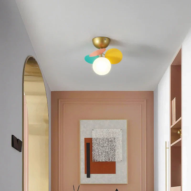 Iron Glass Ceiling Chandelier
