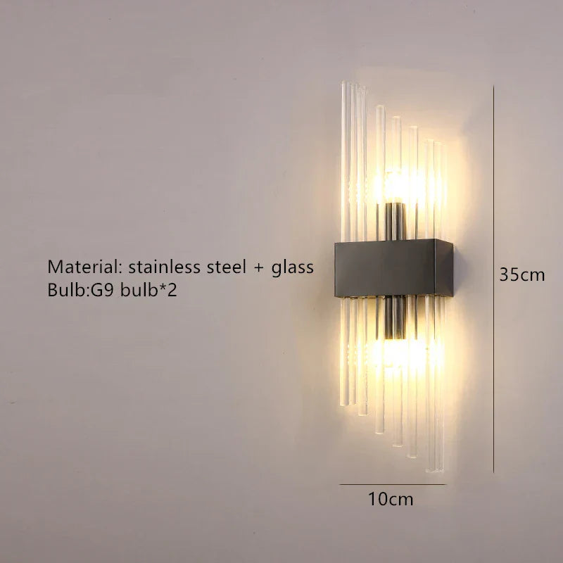 DecorBites™ Gold LED Wall Lamp Modern Light Luxury Sconce for Living Room & Bedroom