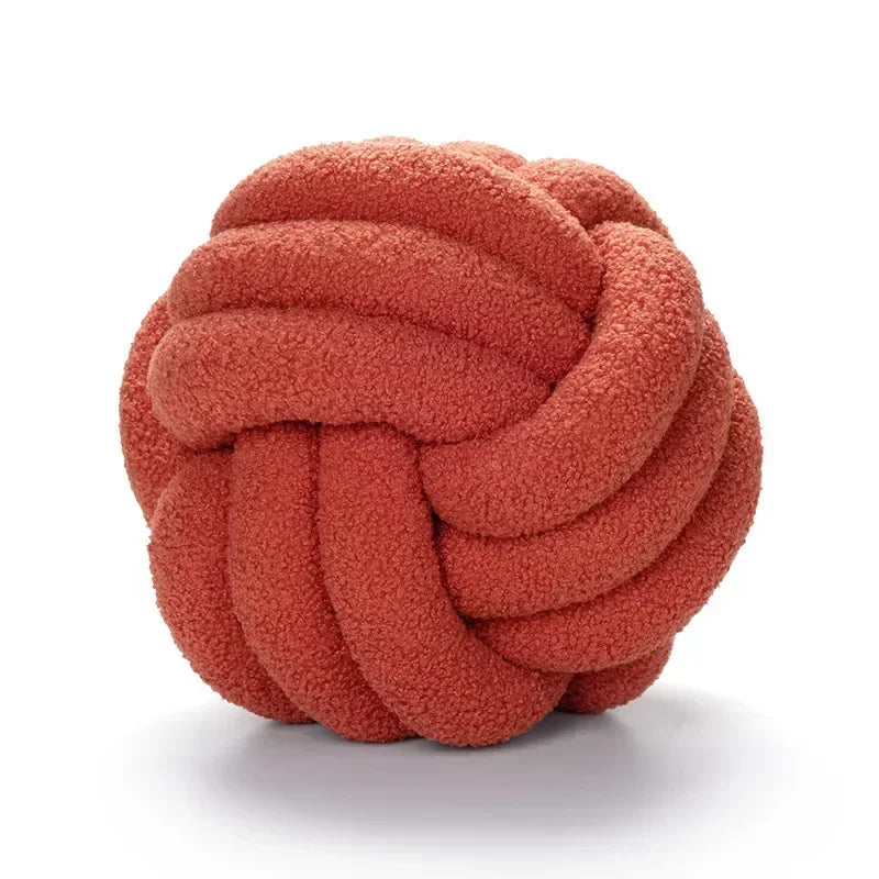 Lamb Fleece Knotted Pillow