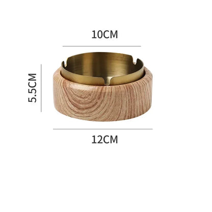 DecorBites™ Gold Plated Marble Texture Ashtray - Smoking Accessories Weed Tray