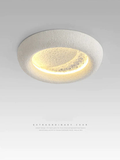 DecorBites™ Cream Breeze Moon Ceiling Lamp: Simple, Warm Lighting for Master Bedroom & Study