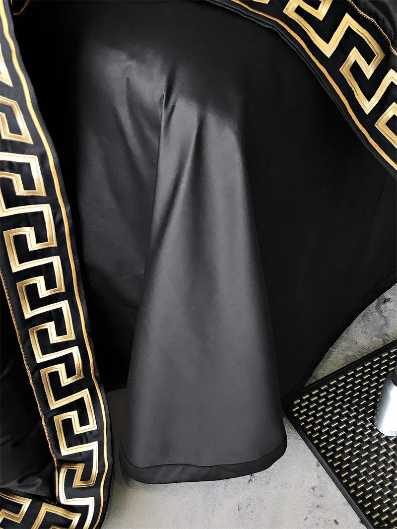 Gold Embroidery Duvet Set