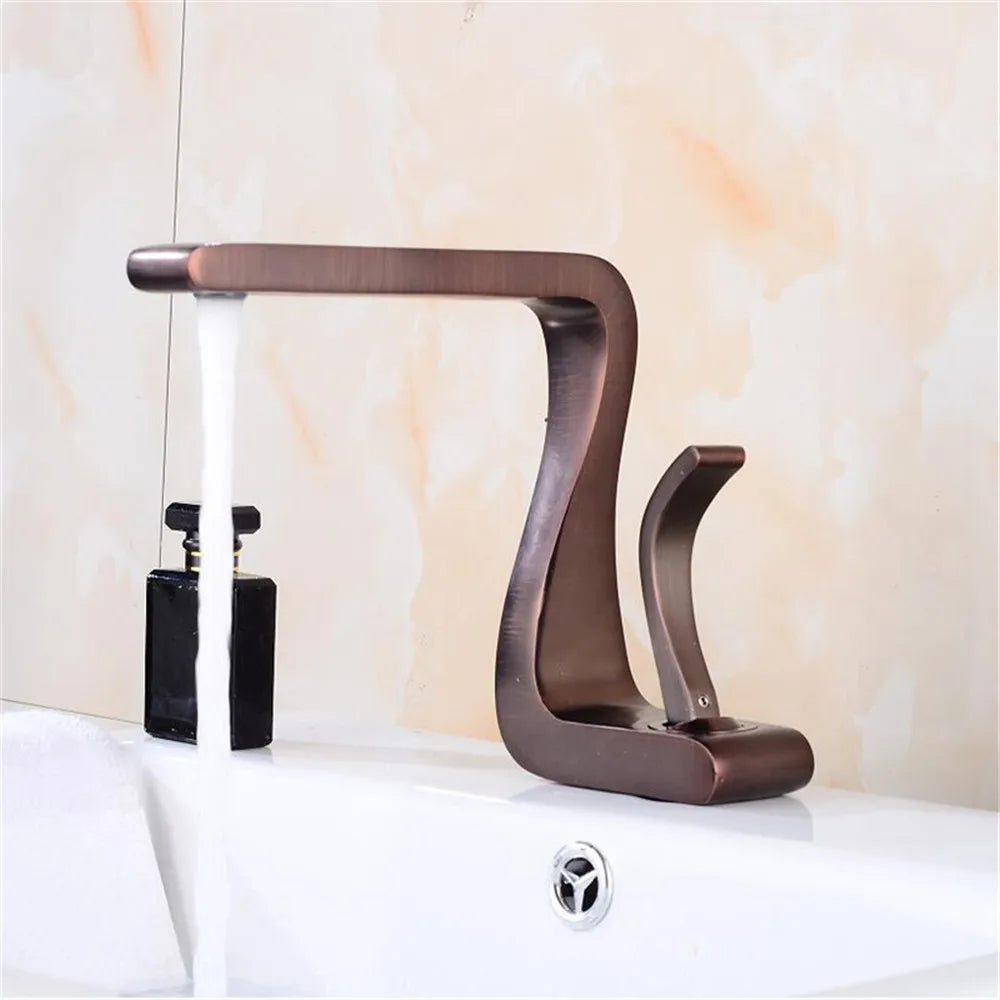Brass Modern Basin Mixer