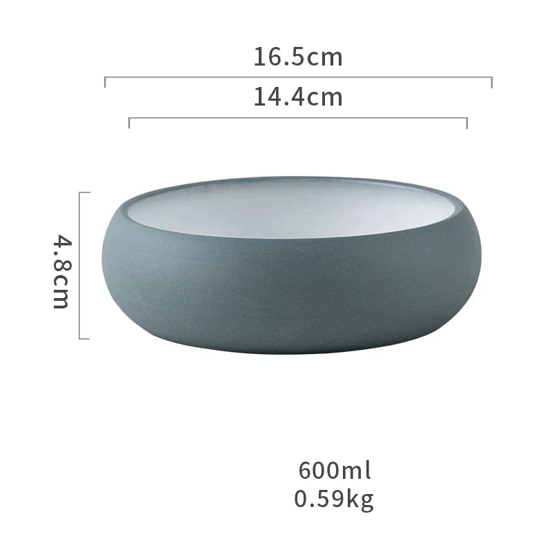 Round Ceramic Snack Bowl
