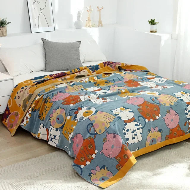 Cotton Gauze Boho Quilt