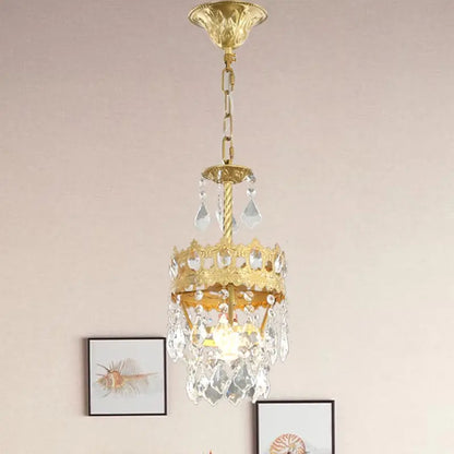 DecorBites™ Copper Crystal Chandelier: Modern Nordic LED Lighting for Home Decor