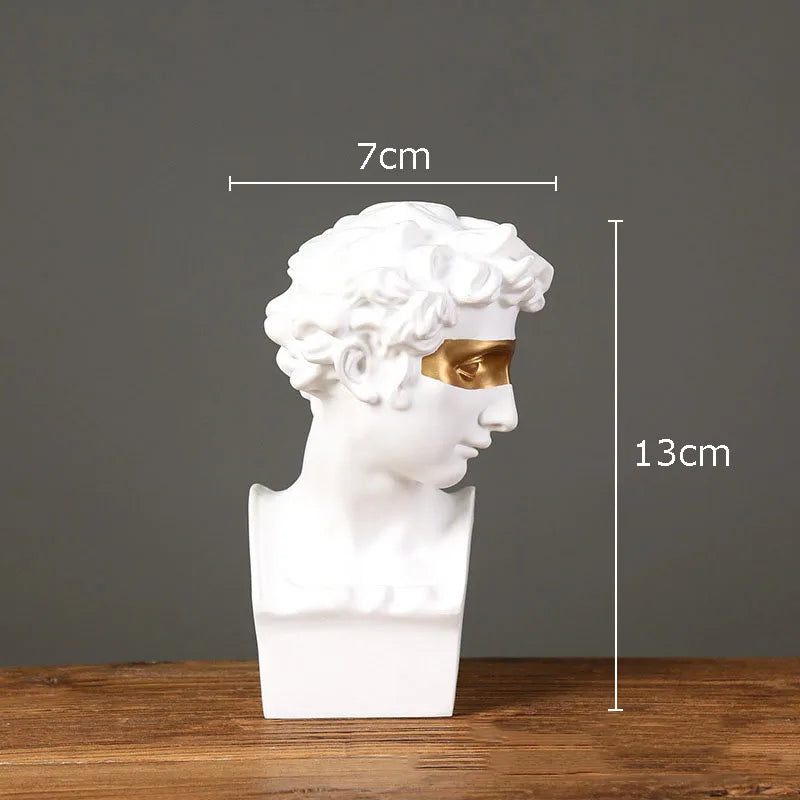 Gold Resin David Sculpture