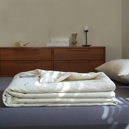DecorBites™ Linen Cotton Summer Throws Blanket