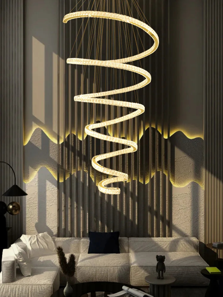 DecorBites™ Crystal Pendant Chandelier for Living & Dining Room Lighting
