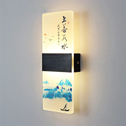 DecorBites™ Acrylic Shade LED Square Wall Lamp for Home Decor