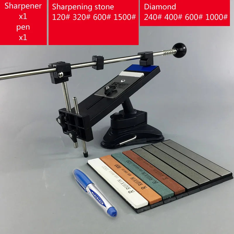 DecorBites™ Knife Sharpener System Stone Bars Grinders - Professional Chef Tool Edge Sharpening