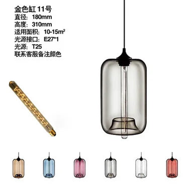 Pendant Lights Multicolored Glass