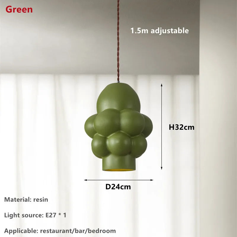 DecorBites™ Creamy Wind LED Chandelier: Nordic Wabi Sabi Style for Dining Room, Bedroom, & Bar