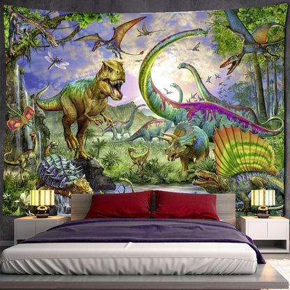 DecorBites™ Jungle Animal Tapestry Wall Hanging: Bohemian Style Home Decor & Children's Room Art