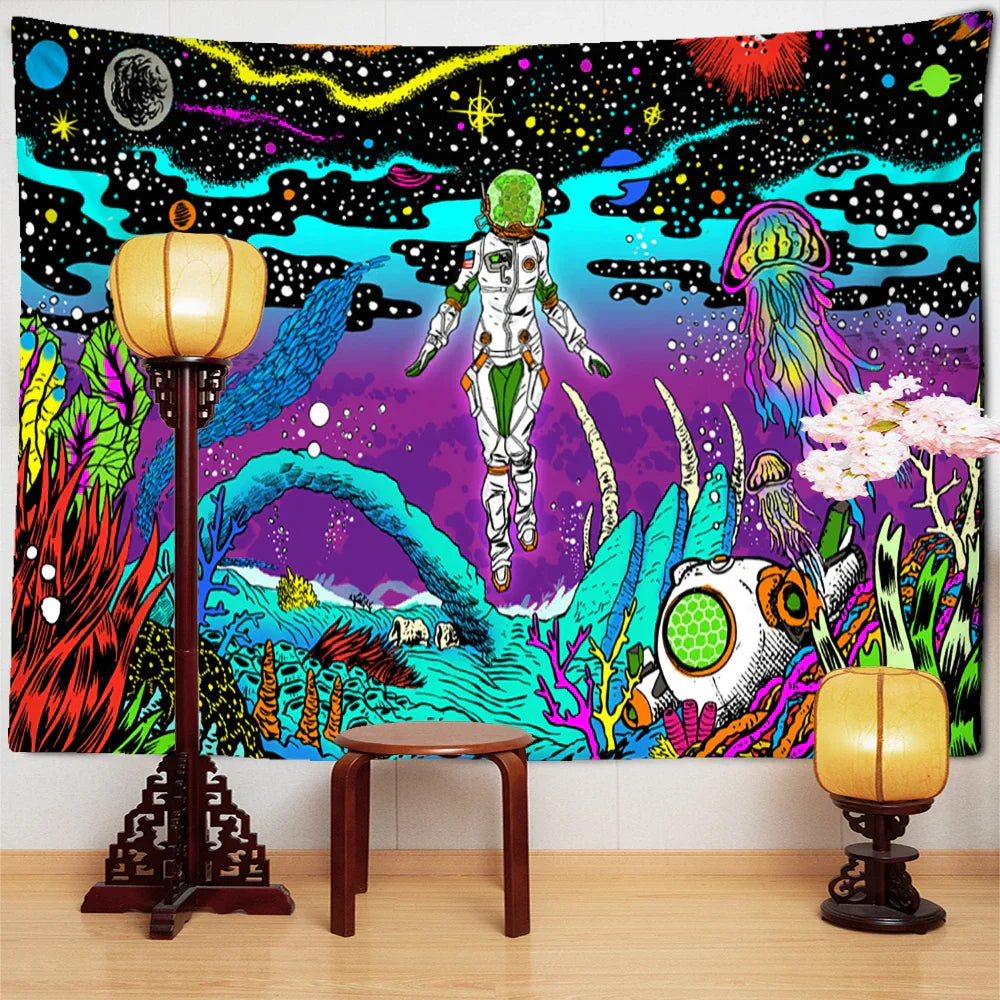Polyester Psychedelic Tapestry