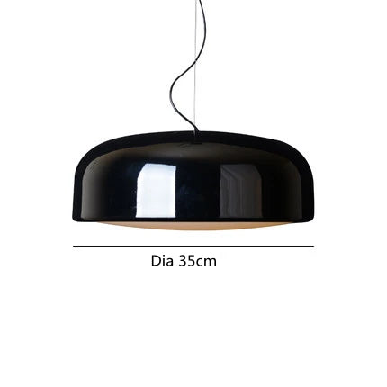 Black Nordic Pendant Light Glossy Dia60cm