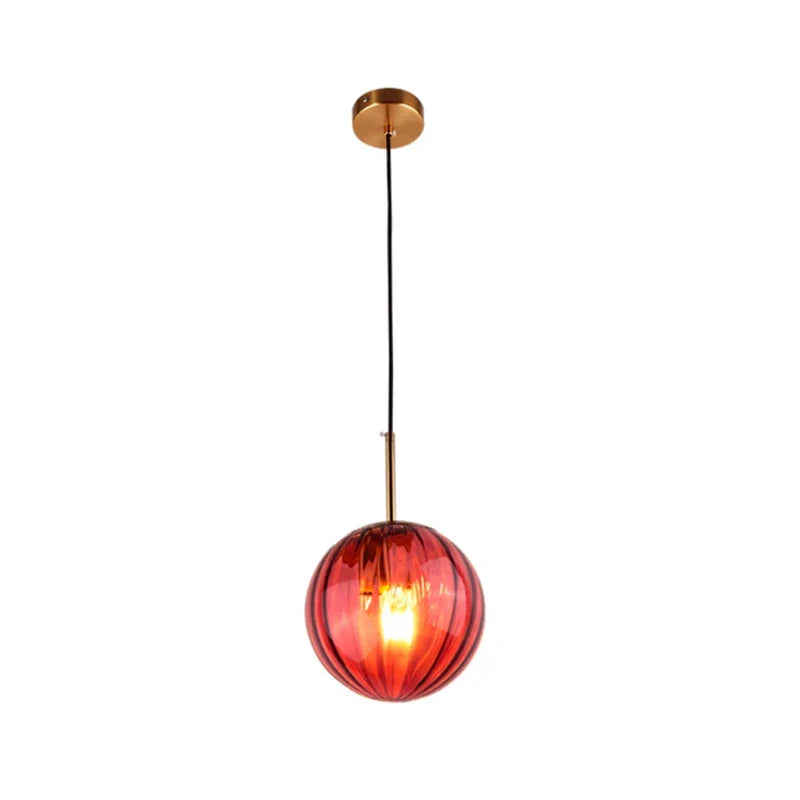 DecorBites™ Glass Ball Pendant Lamp: Modern Nordic LED Lighting for Home, Restaurant, Living Room