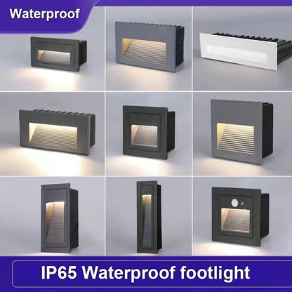 DecorBites™ LED Embedded Wall Light for Outdoor Step&Stair, IP65 Waterproof Recessed Wall Lamp