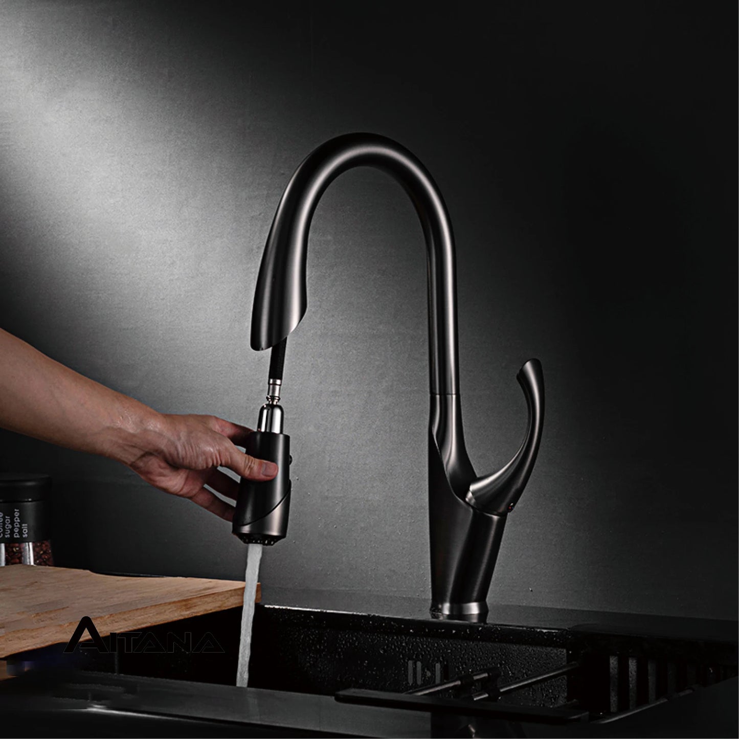 Pull Out Kitchen Faucet – Touch Control Brass Mixer Tap