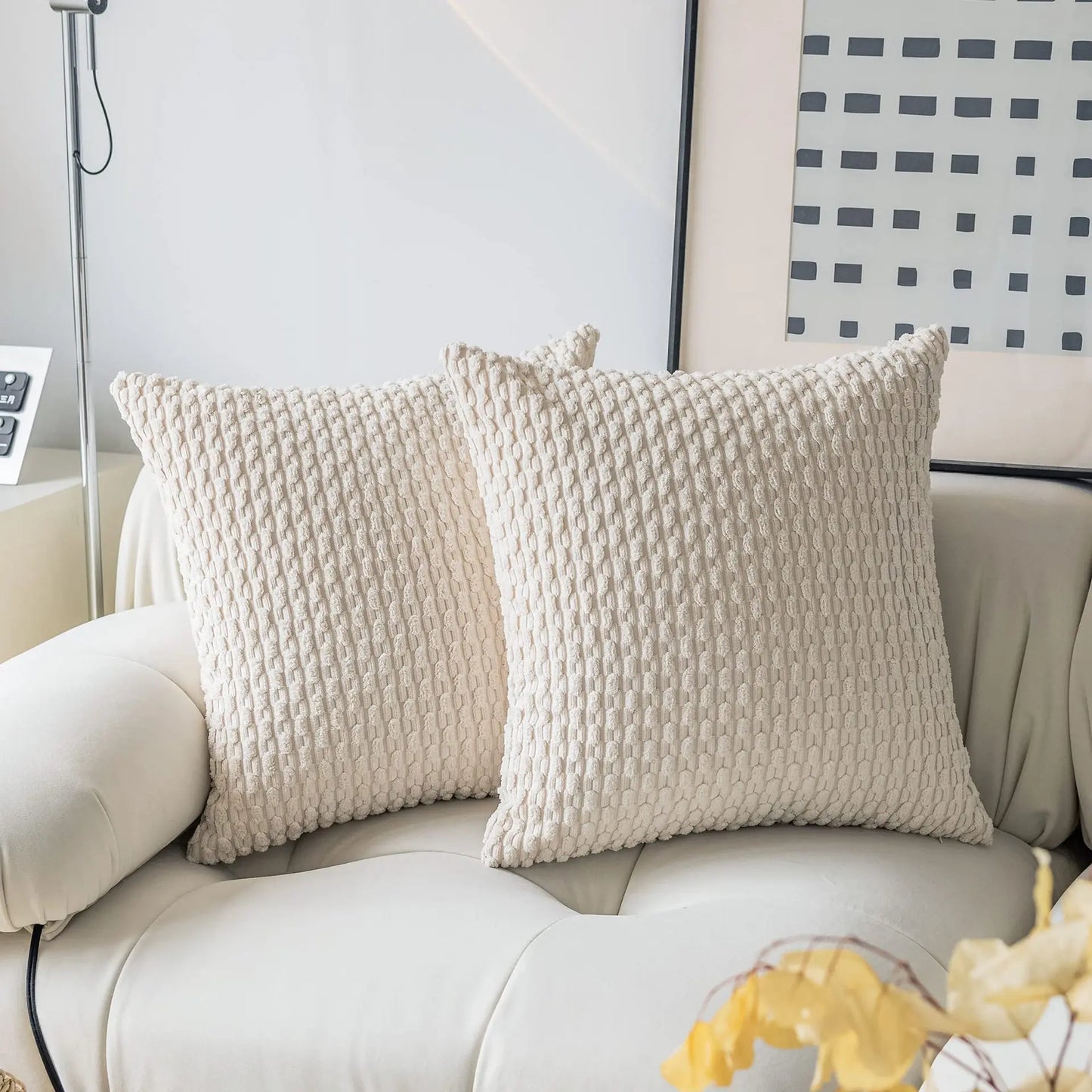 DecorBites™ Decorative Pillow Cover 45x45cm for Living Room Sofa Home Decor