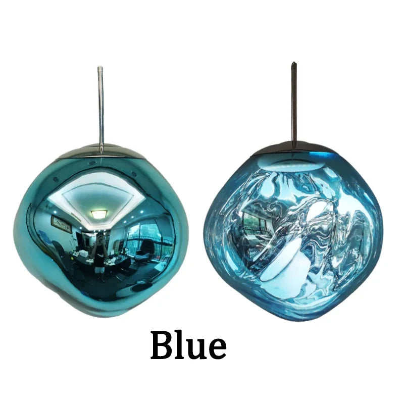 Glass Lava LED Pendant Light