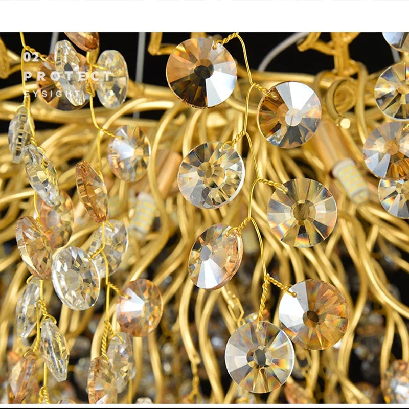 Crystal LED Ceiling Chandelier 120cm Diameter