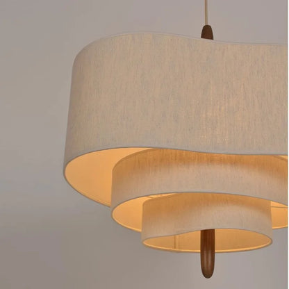 DecorBites™ Japanese Wabi Sabi Fabric Pendant Lamp for Living Room Kitchen Dining Table