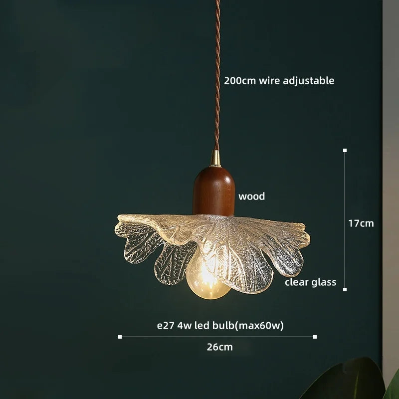 Copper Glass Pendant Light Polished Bar Style