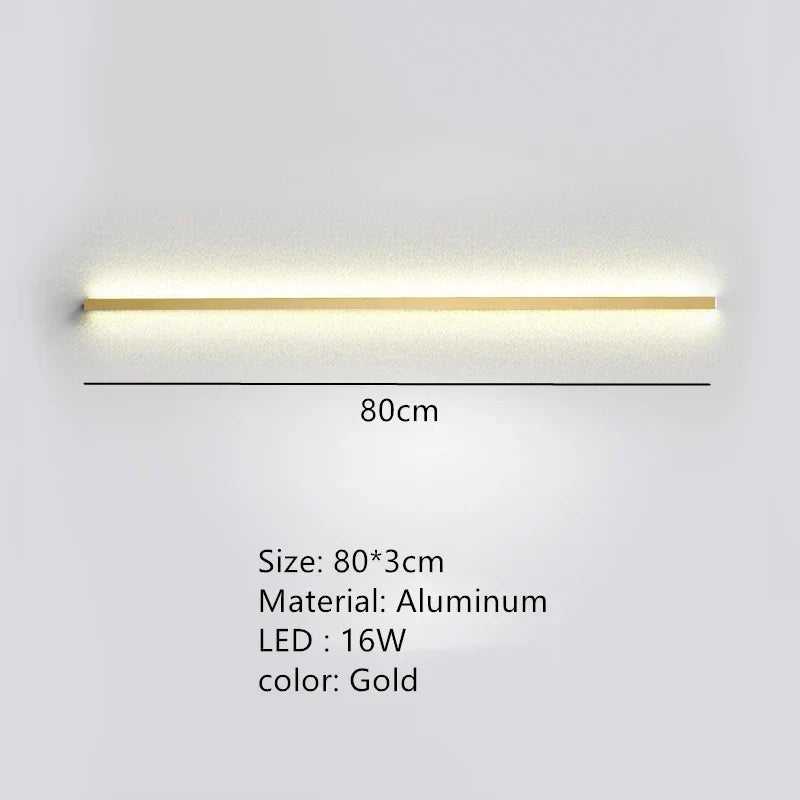 DecorBites™ Dimmable Long Wall Lamp: Stylish Bedroom Light Strip for Master Bedroom, TV Background, Sofa Decor